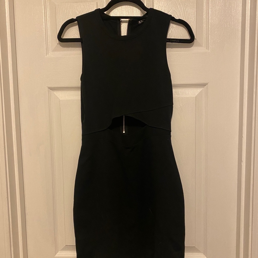 Express Mini Dress- cutout in core, worn once, size 8